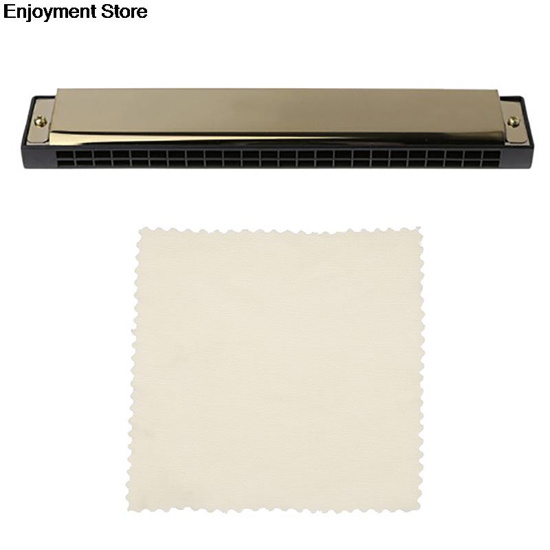 24 Hole Harmonica C Key Metal Harmonica Instrument For Beginners 4 Color