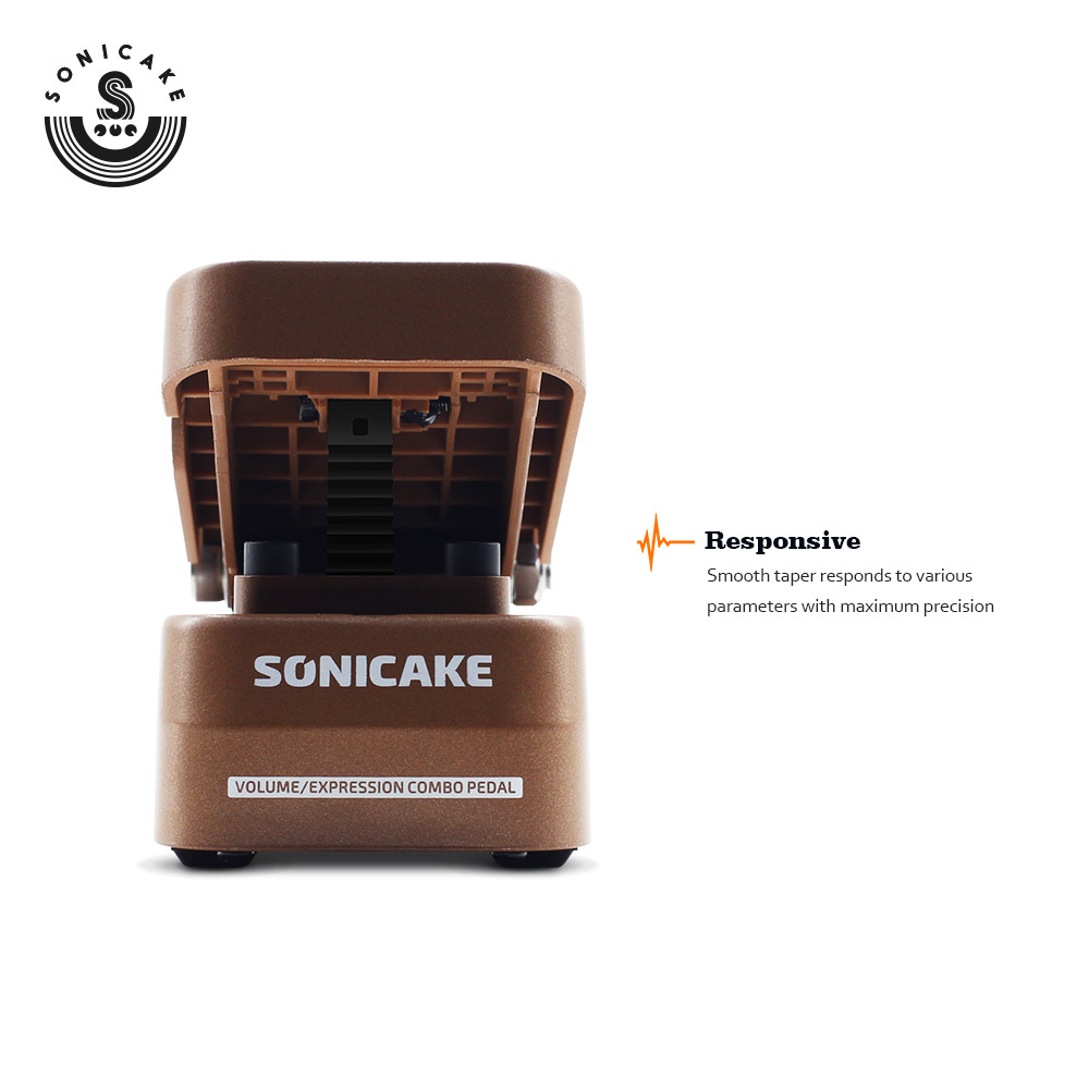 Sonicake 2 in 1 Passive Volume Expression Pedal Mini Guitar Effects Pedal QEP-02