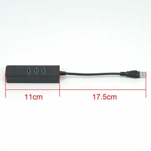 3 Poorten Usb 3.0 Gigabit Ethernet Lan RJ45 Netwerk Adapter Hub 1000Mbps Pc Black 3 Poort USB3.0 Ethernet adapter 3E04