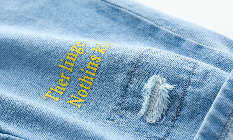 Summer Korean Baby Boy Shorts Boy Jeans Pants Casual Jeans For Boys Kids Letter Baby Boy Jeans Clothes