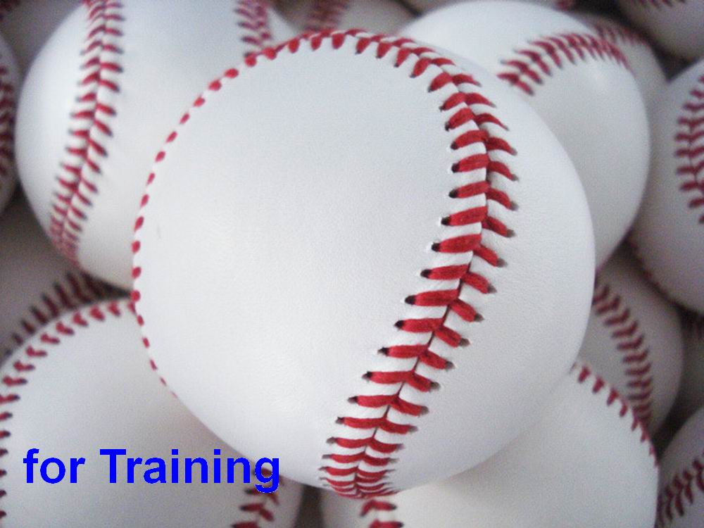 Training Baseball Soft Rubber Core or Hard Cork Core not for Alloy Baseball Bat, about 140g 9 Inch Circumference 70mm Diameter