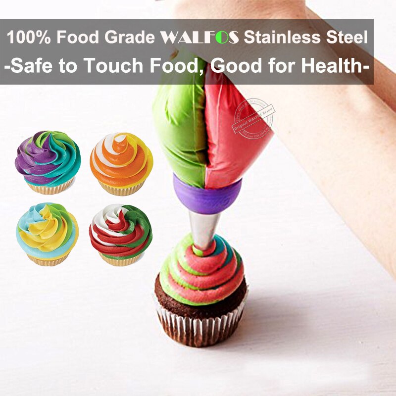 WALFOS 13 stks/set russische nozzles pastry icing tas drie-kleur Koppeling icing piping tips Cupcake Cake Decorating DIY Dessert