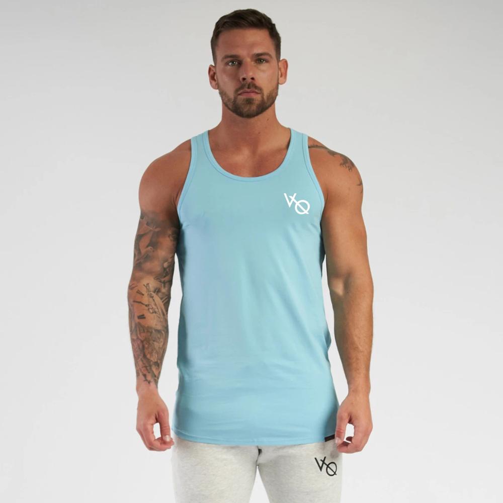 Männer Basketball-Ausbildung anzug Sport weste Neue herren Fitnessstudio Fitness weste strecken weste männer baumwolle solide-farbe Sport weste
