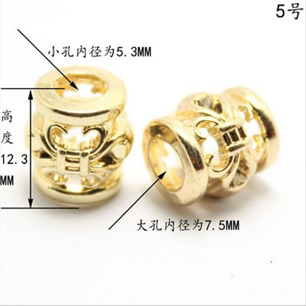 Boucle de suspension en métal de , corde à porter, cordon décoratif, verrouillage du point d'extrémité du cordon, accessoires pour vêtements de bricolage multi-styles, 100 pièces: Nickel noir