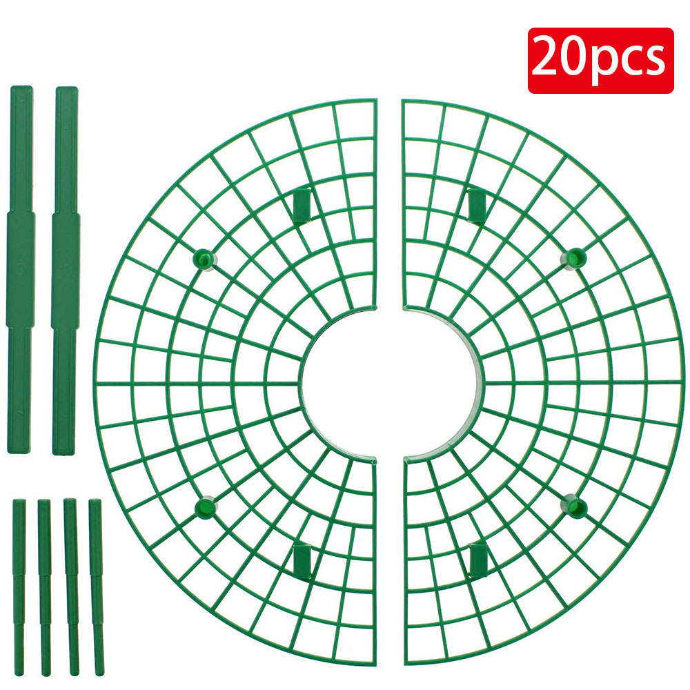Drtools 5/10/20 st jordgubbsställ ramhållare trädgårdsskötsel stativ växtbricka ställ fruktstöd planta blomma klättring vinpelare: 20 st