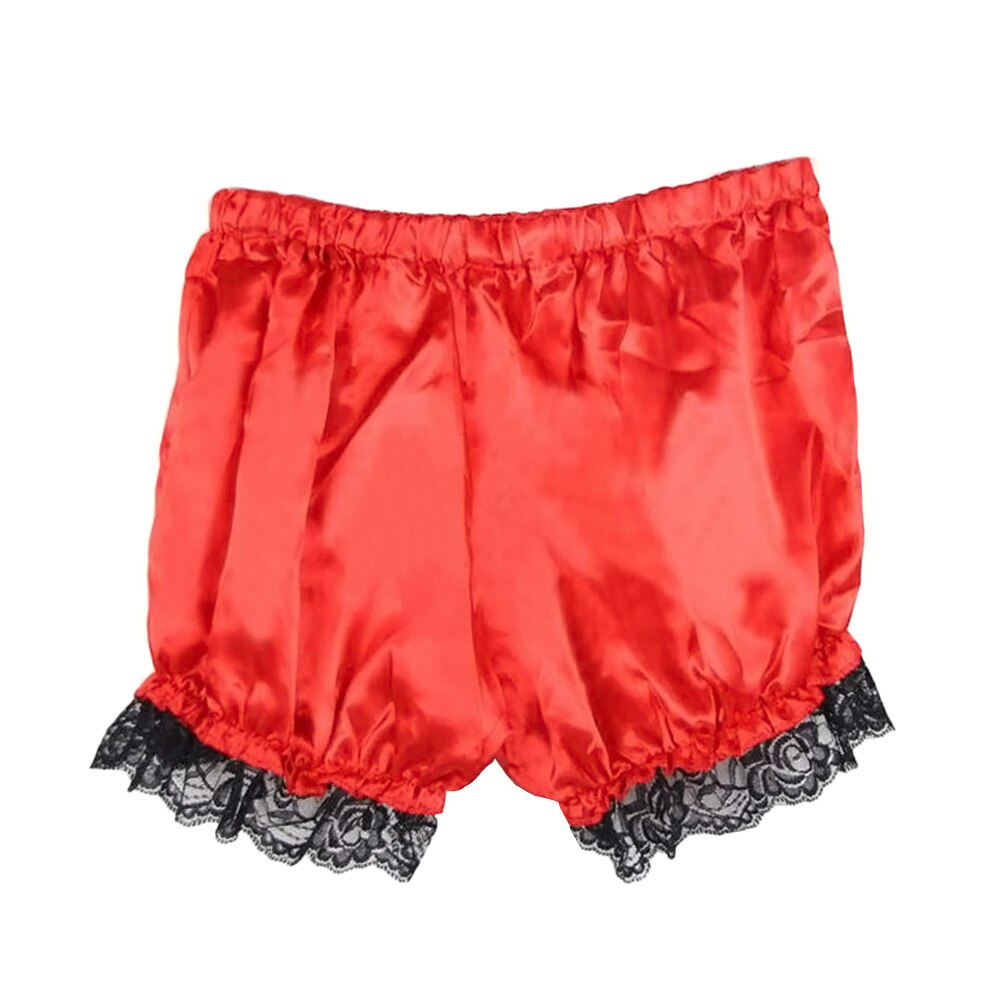 Kvinder piger sikkerheds shorts lolita cosplay blonder græskar blomstrer kort under bukser  ac889: Rød
