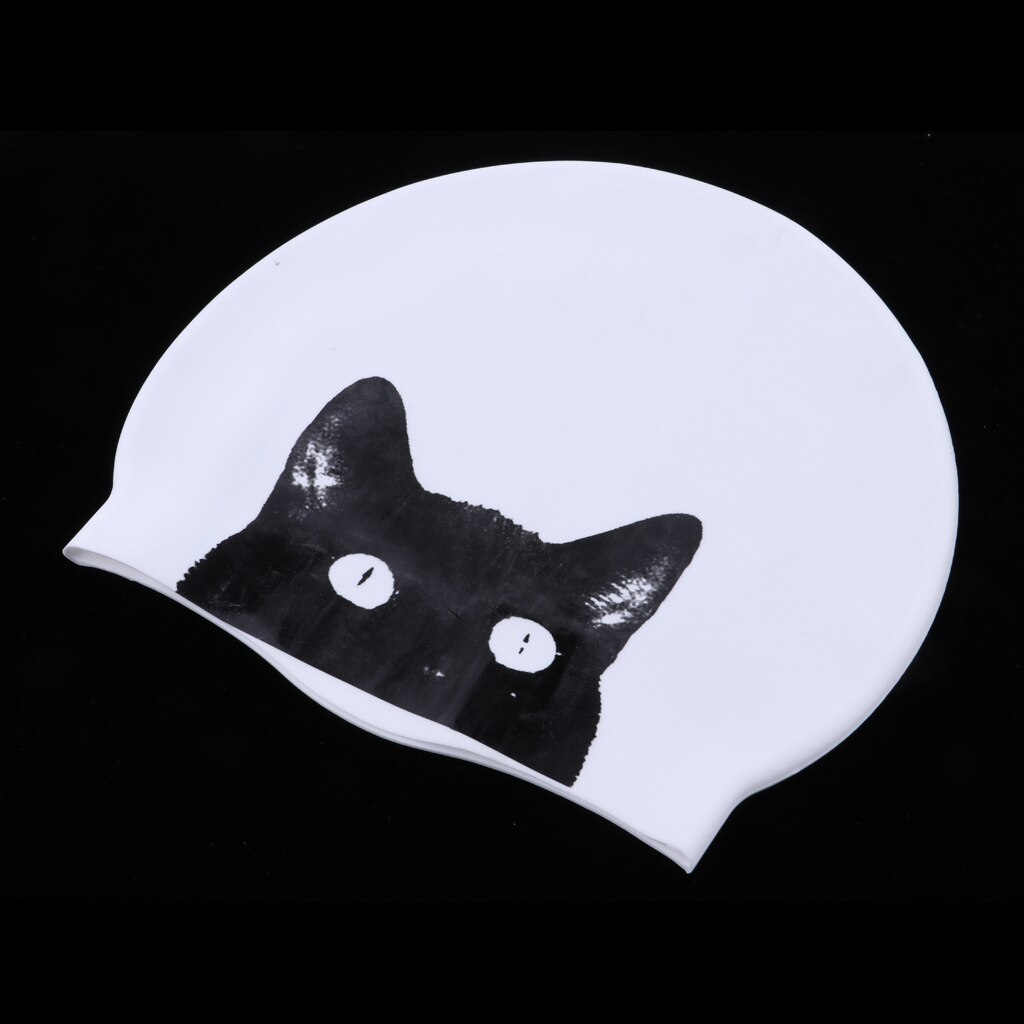 3 stuks duurzame, waterdichte siliconen badmuts voor volwassenen in de stijl van een zwemmuts voor huisdieren - kat collins/cathead/blauwe hond