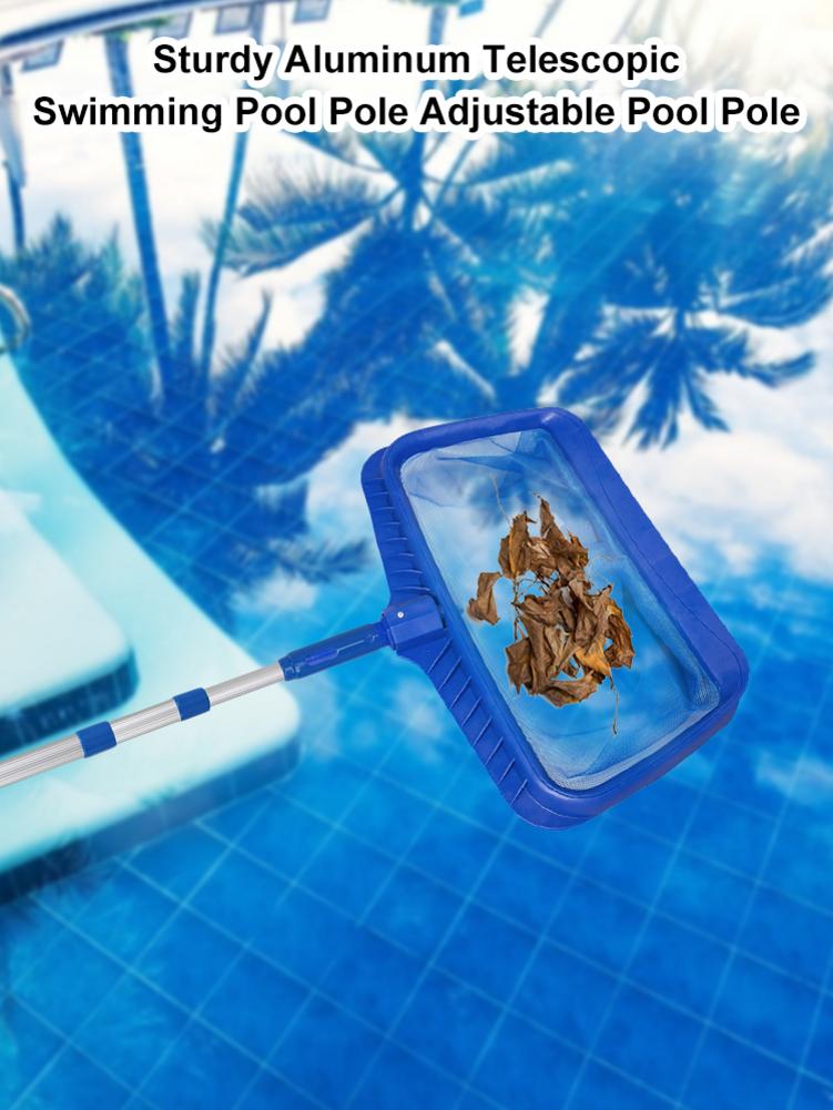 Sturdy Aluminum Telescopic Swimming Pool Pole Adjustable Pool Pole Adjustable Pool Pole Accessories