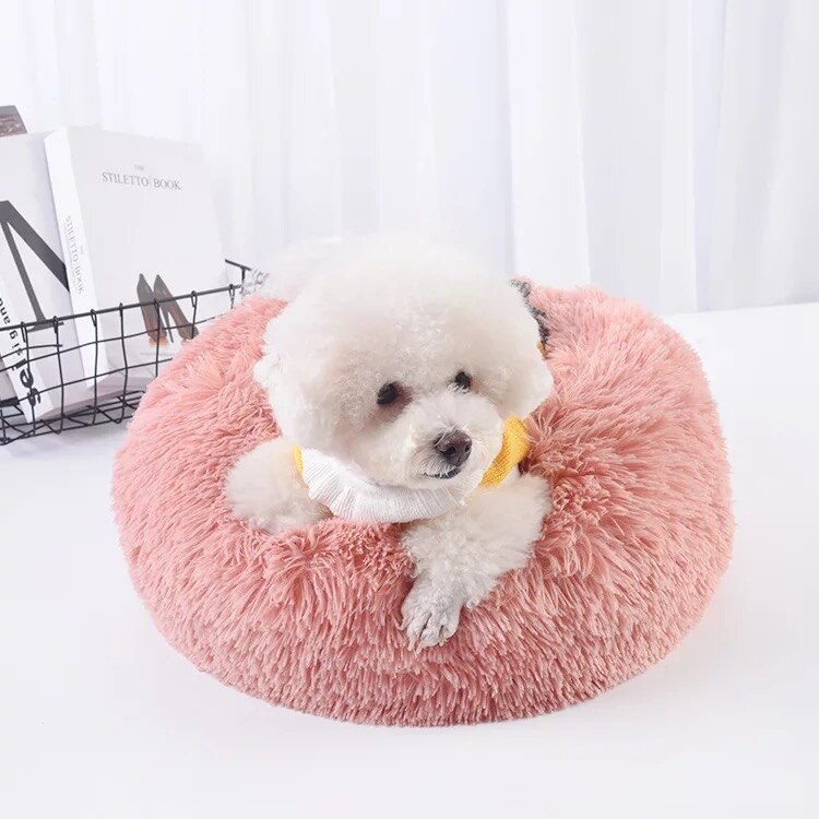 Cama larga de felpa para gatos, cojín relajante para gatos, caseta para perros grande, súper suave, esponjosa y cómoda.: 5 / 40cm