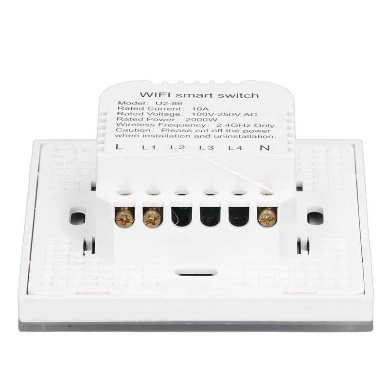 Light Switch Touch Panel WIFI Touch Switch Glass Panel for Google Assistant