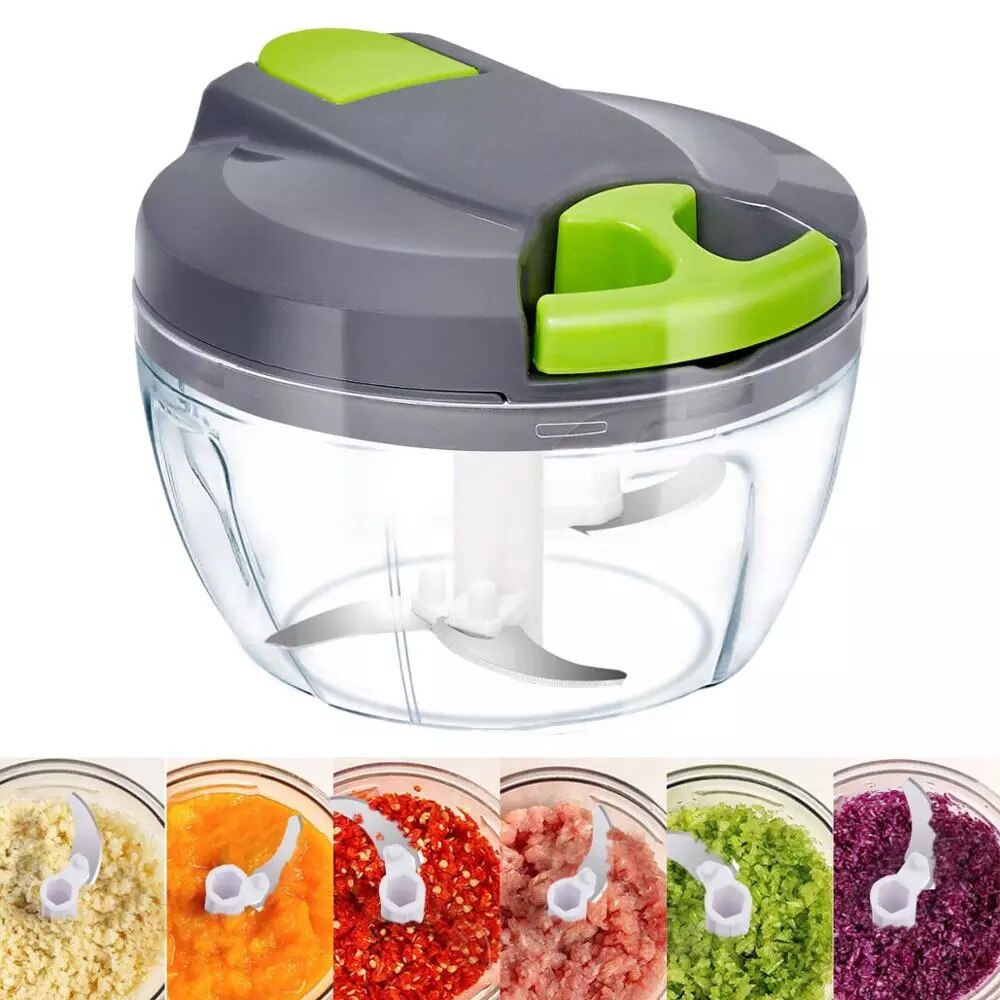 Kitchen Pulling Manual Food Chopper Food Processor Vegetable Meat Cutter Shredder Garlic Onion Chopper For Home Hand Mincer Tool
