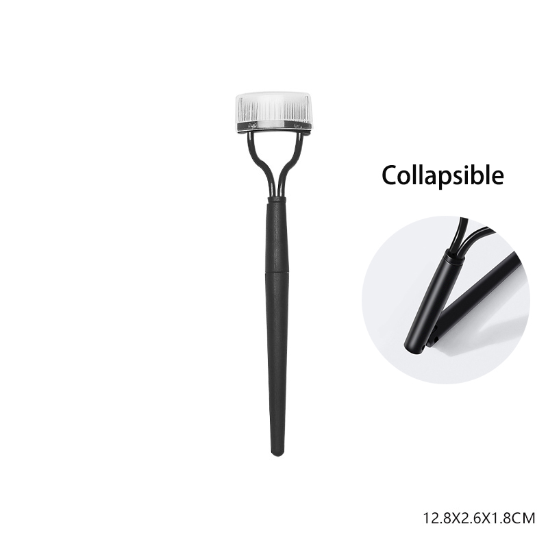 1 Stuks Zwart Opvouwbare Wimper Borstel Kam Schoonheid Make-Up Lash Separator Roestvrij Staal Wimper Krultang Mascara Curl Cosmetisch Hulpmiddel: green