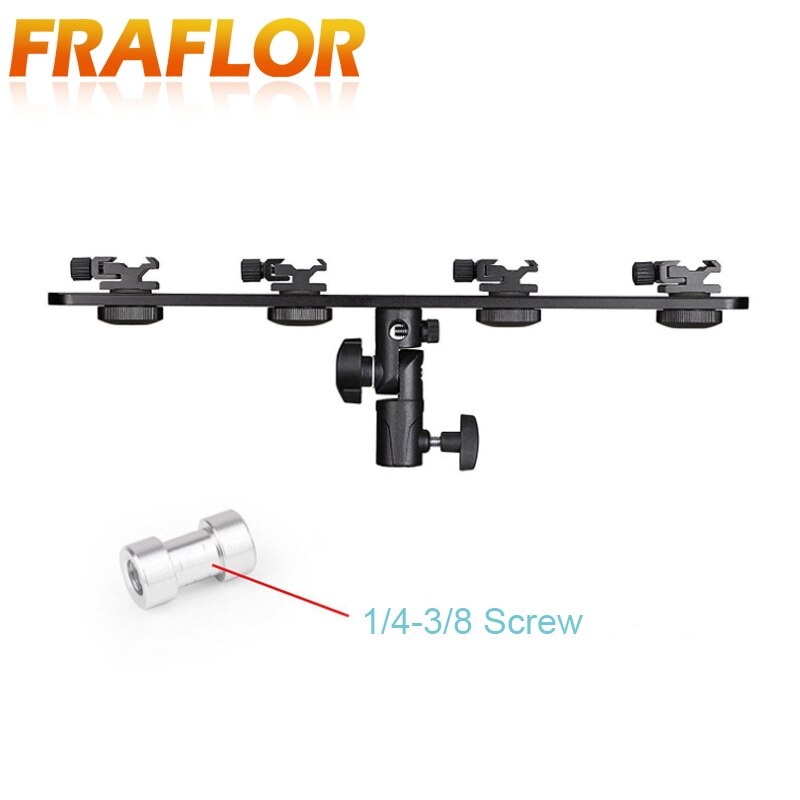4 Camera Lichten Bracket Flash Beugel Vaste Reflector Houder Paraplu Beugel Top Flash Bracket Apparaat CD50 Dslr Video Camcorder