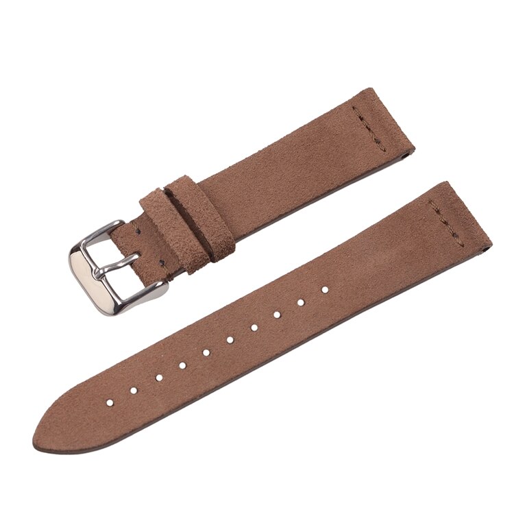 EACHE Suede Watch Leather Band Strap Beige Light&Dark Brown Black Grey Blue Watch Straps 18mm 20mm 22mm: Dark Brown / 22mm