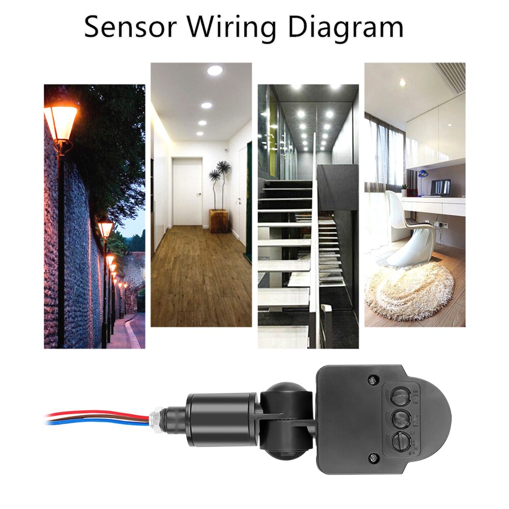 AC 12V/220V Infrared PIR Motion Sensor 180 Degree Wall Light Switch Body Sensor Intelligent Sensor Switch Latest