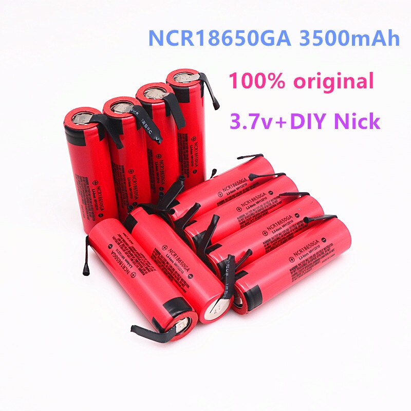 Oppladbart Batteri NCR18650GA 3500mAh 3.7V 30A - Lithium-Ion 18650
