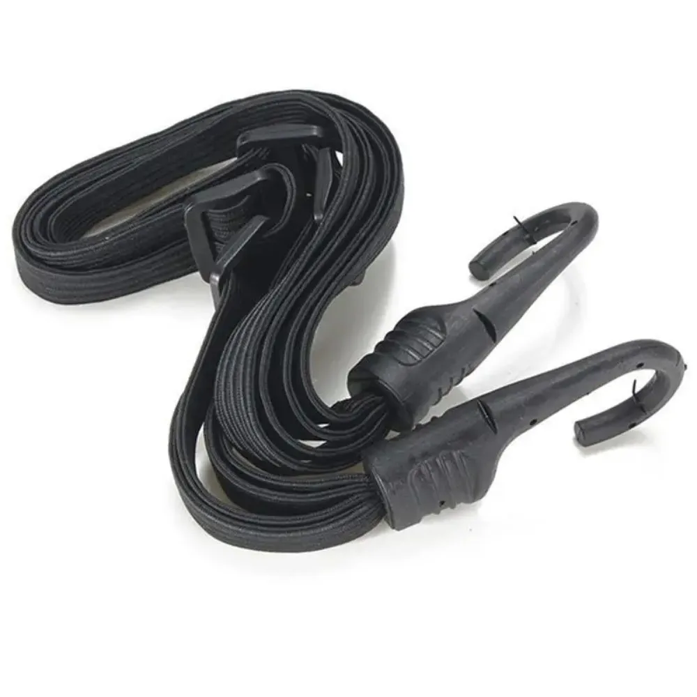 24 "/60Cm En 35.4"/90Cm Motorhelm Bagage Touw Bungee Cord Bagage Helm Intrekbare Elastische Band Met 2 Haken