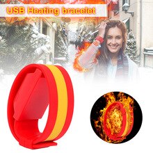 Smart Self-Warming Heating Winter USB Charging Intelligent Warm Heating Bracelet Wearable Wrist Warmers In Stock Fastshipping