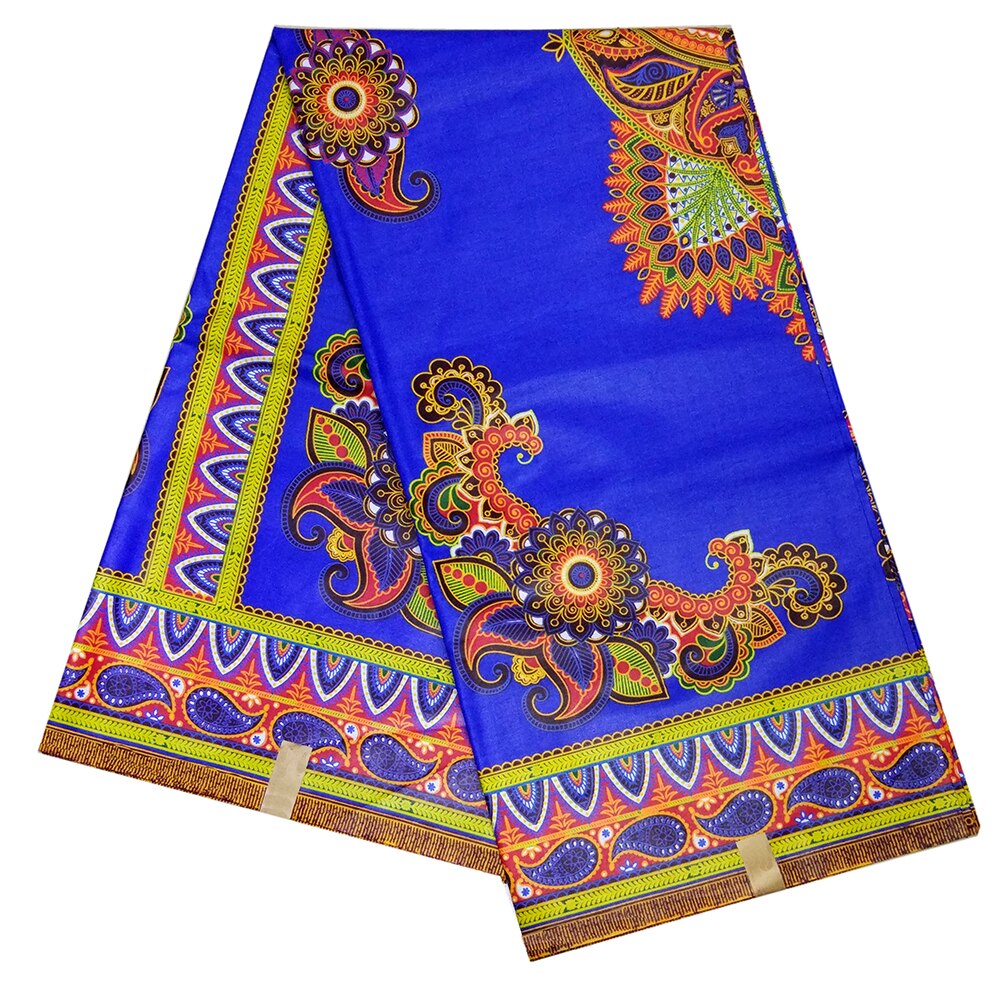 African Cotton Fabric Nigerian Ankara Veritable Wax Dashiki Print Fabric For Party 6yards: Default Title