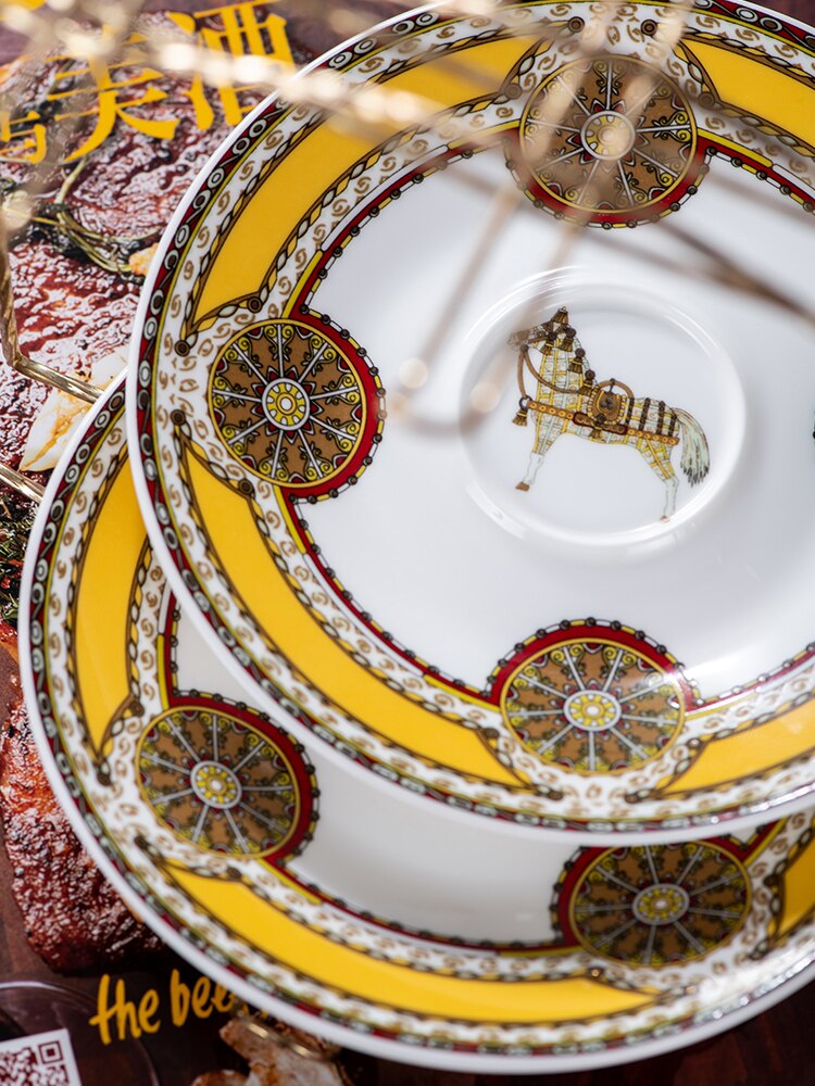 Bone China Cup And Saucer Set With Spoon, Vintage Rose Pattern Coffee Cup Set For Women Mom (7 Ounces