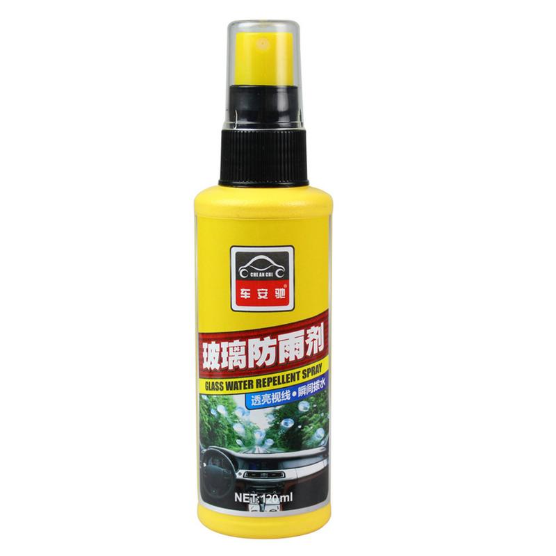 Cera para coche de 120mL, resistente al agua, resistente a la lluvia, agente antivaho, recubrimiento de vidrio, agente contra la lluvia para Herramientas de limpieza del parabrisas, accesorios para coche