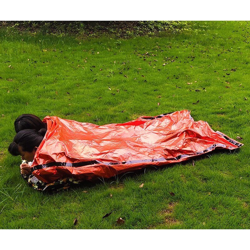 -situationssovepose 2 personers overlevelsessoveposer termisk bivy sæk nødtæppe til campingvandring
