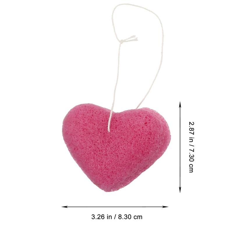 4Pcs Konjac Reiniging Spons Zwemmen Gezicht Puff Exfoliating Sponzen Willekeurige Kleur