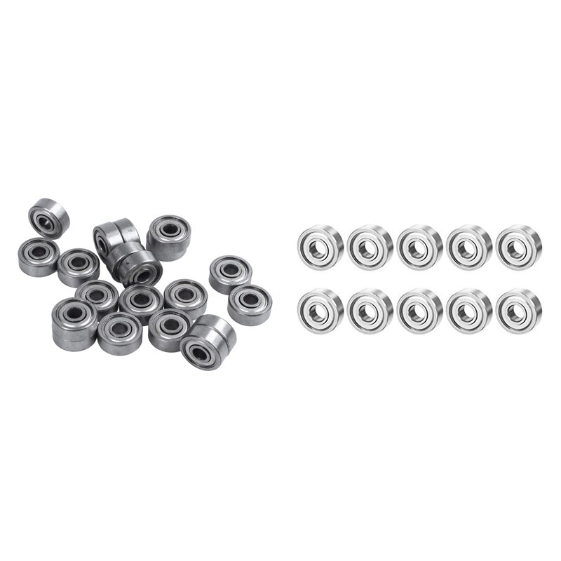 20 Pcs 624ZZ 4mm x 1m x 5mm Carbon Steel Shielded Radial Ball Bearings Deep Groove Ball Bearings & 10 Bearing 604ZZ 4X12 Shiel: Default Title