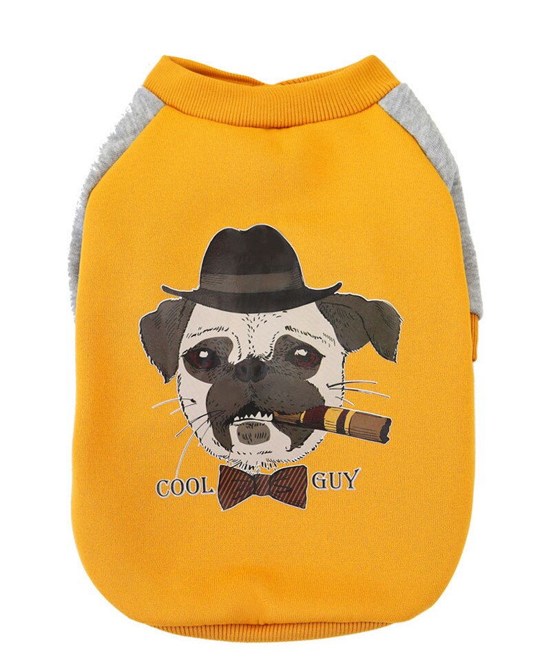 Winter Thickening Funny Teacup Puppy Clothes Personality Pitbull Dog Clothes Sweater for Dogs Xxxs Dog Clothes Sweater for Cats