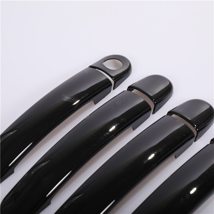 Para VW Golf 5 MK5 Volkswagen Golf V Rabbit 1K 2004 negro brillante cromado cubiertas de manija de puerta de coche accesorios pegatinas de estilo