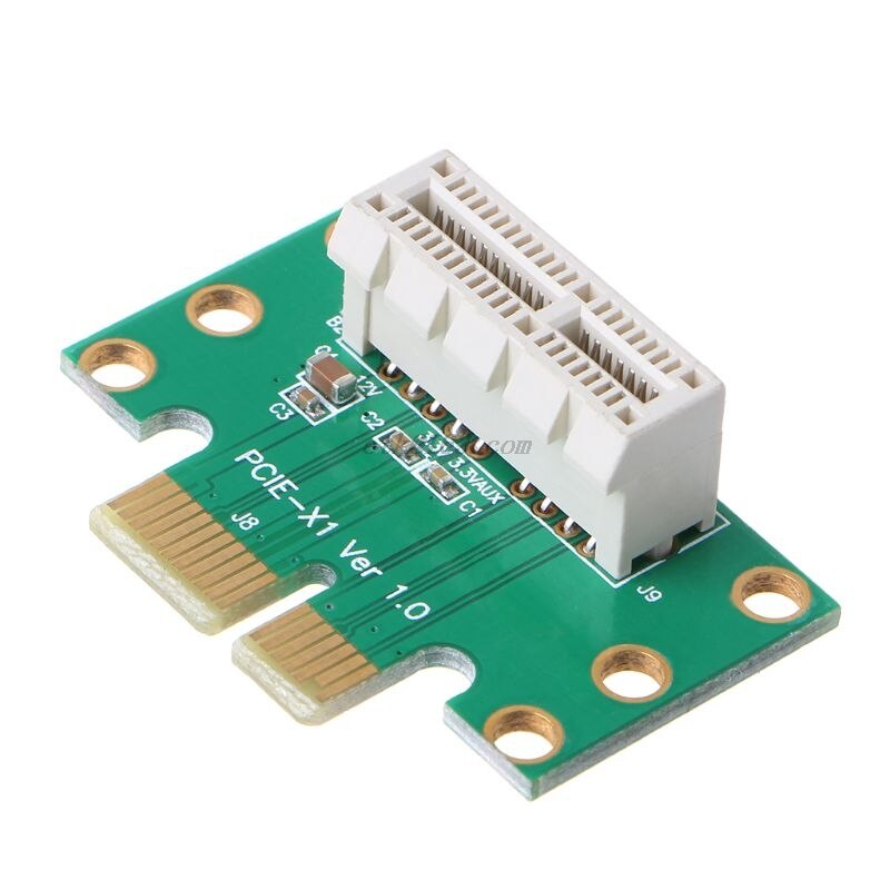 PCI-E PCI Express X1 Adapter Riser Card PCI E PCIE X1 to X1 Slot Converter Card 90 Degree for 1U Server Chassis