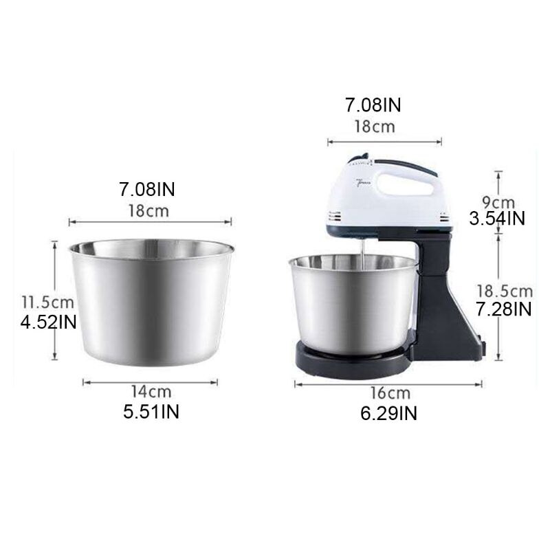 2100W Electric mixer - 0-800r/min speed - with 6 adjustable speeds - lockable switch - paint mortar mixer for industry and household