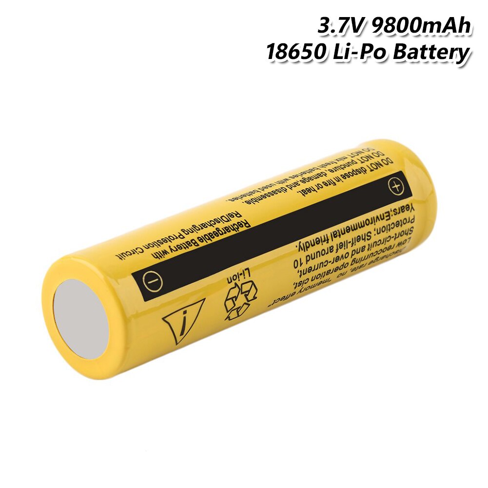 1/2/4/6/8 Pieces GTF 18650 Li-ion Battery Rechargeable Battery 3.7 V 18650 9800mAh Lithium-ion Batteries LED Light Torch Bateria