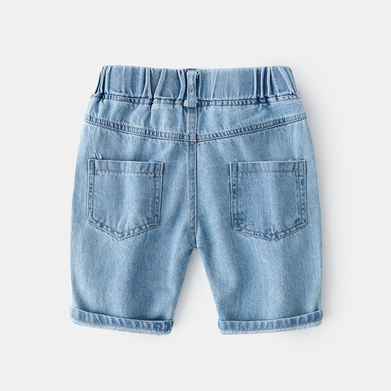 Summer Korean Baby Boy Shorts Boy Jeans Pants Casual Jeans For Boys Kids Letter Baby Boy Jeans Clothes