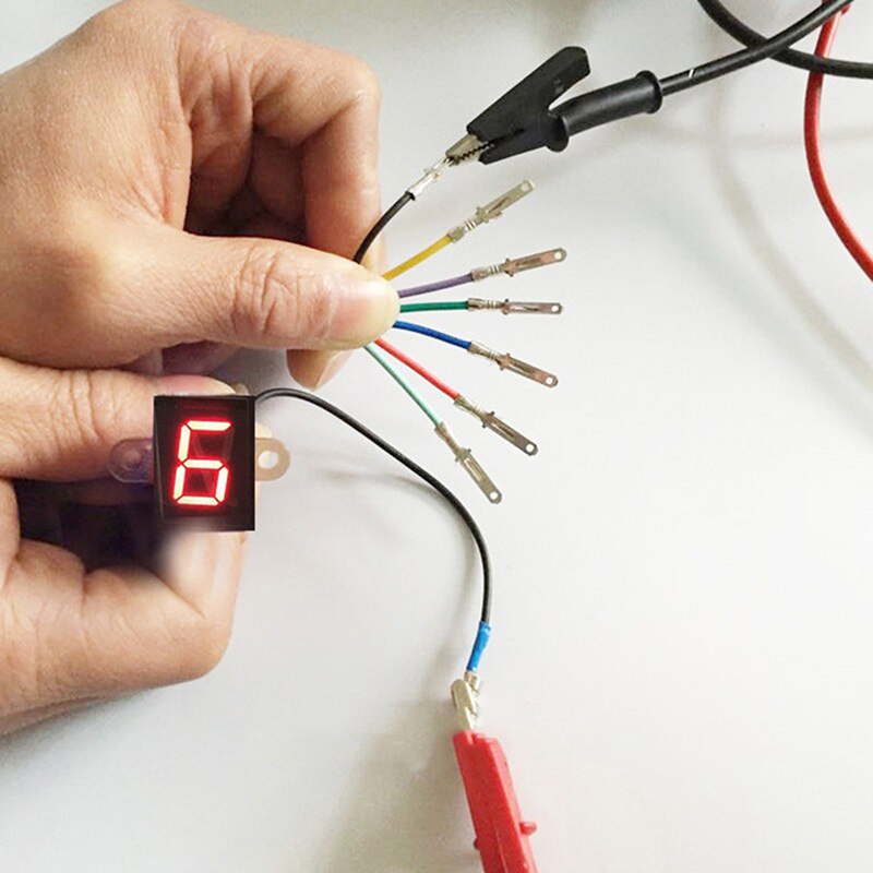 Useful Motorcycle Digital Display LED Motorcycle Off-road Moto Light Neutral Gear Indicator Display 6 Speed