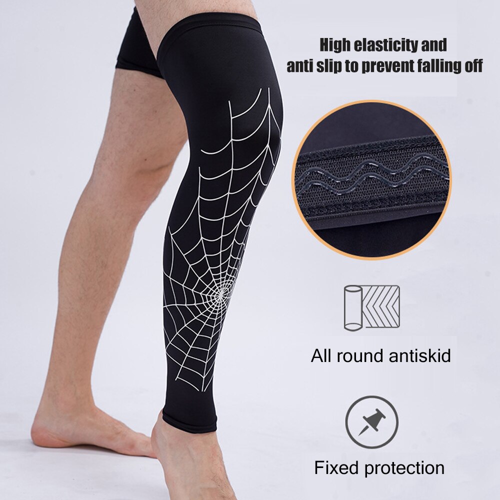Manchon de Compression de jambe 1 pièce, chaussettes de Compression de mollet de basket-ball de sport, soutien du genou, aide les Muscles de tibia et d&#39;arthrite