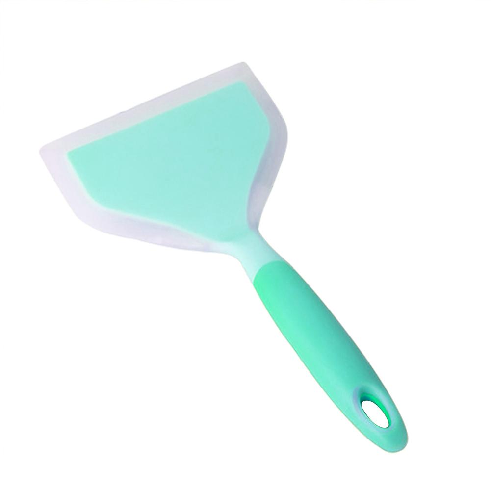 Flexible Heat Resistant Kitchenware Silicone Shovel Opening Jade Pizza Thick Egg Shovel High Temperature Shovel Nonstick Spatula: Green