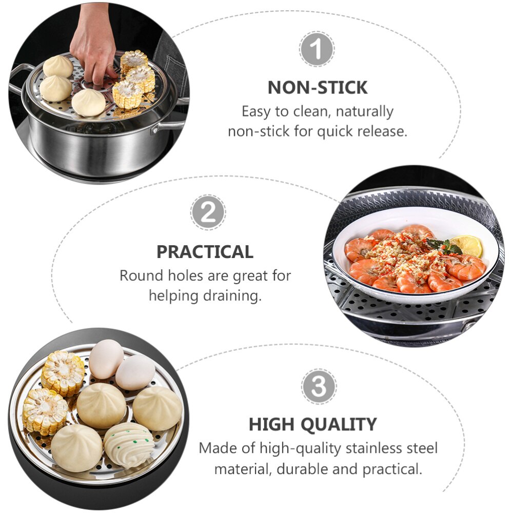 2Pcs Stainless Steel Canning Stand Pressure Cooker Canner Rack Kitchen Supplies