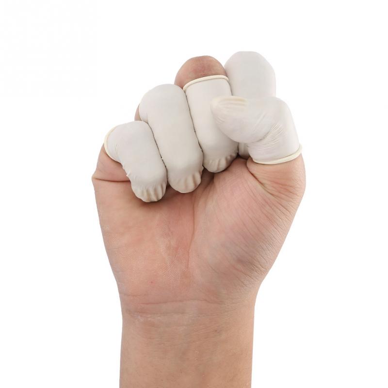 100pcs Protective Antislip Fingertips Gloves Emulsion Finger Cots Antistatic Protector Gloves Watch Repair Tool for watchmakers