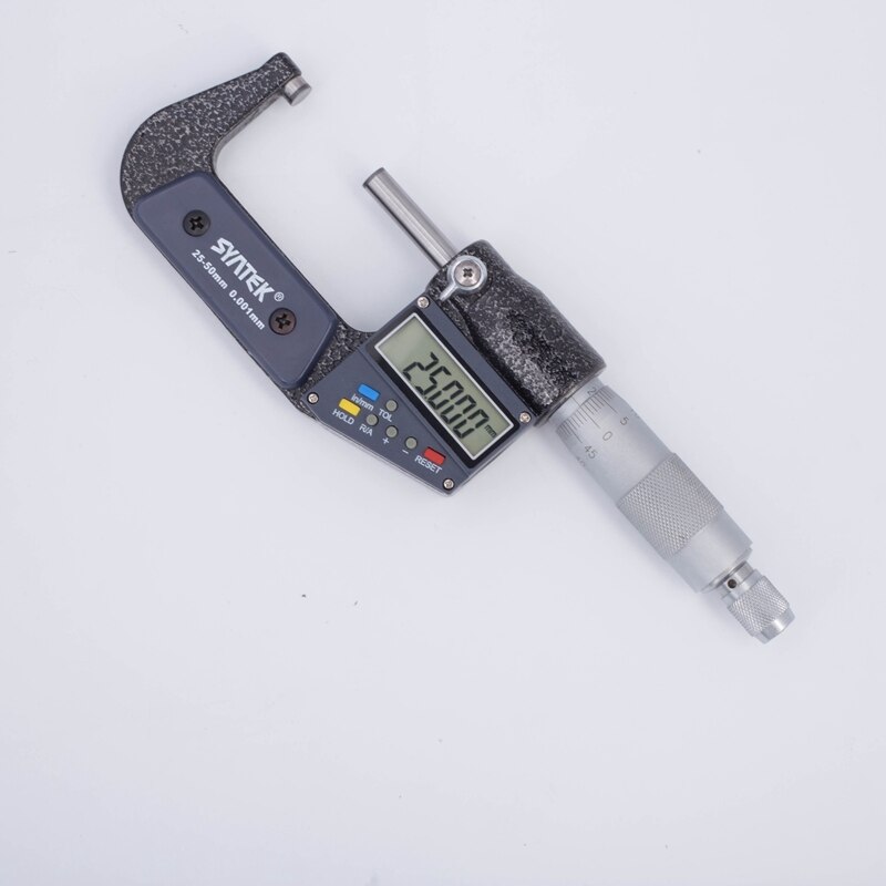 Micrómetro Digital de 0.001mm, micrómetros externos electrónicos de 0-25-50-75-100mm, calibrador cromado, herramientas de medida, salida de datos