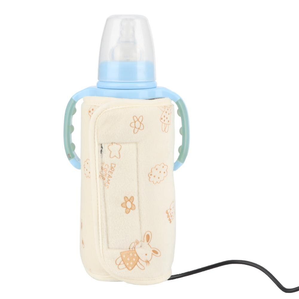 USB Flessenwarmer Draagbare Reizen Melk Warmer Baby Zuigfles Verwarmde Deksel Isolatie Thermostaat Voedsel Heater: Upgraded version