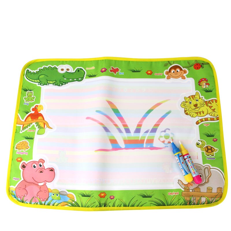 1 Pcs 50x36cm Kids Drawing Board Scratch Art Magic Water Drawing Mat Doodle Toy Kids Craft Water Painting with Water Pen: 2344