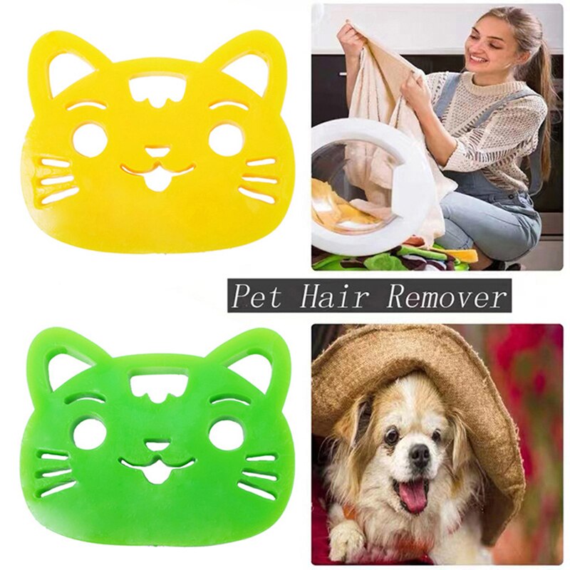 Brosse en Silicone pour enlever les poils d&#39;animaux, accessoire de nettoyage pour canapé, lave-linge de voiture, attrape-linge