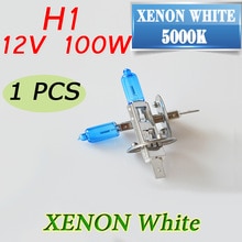 12V 100W 5000K H1 Halogen Bulb Xenon Dark Blue Quartz Glass Car Headlight Lamp Super White