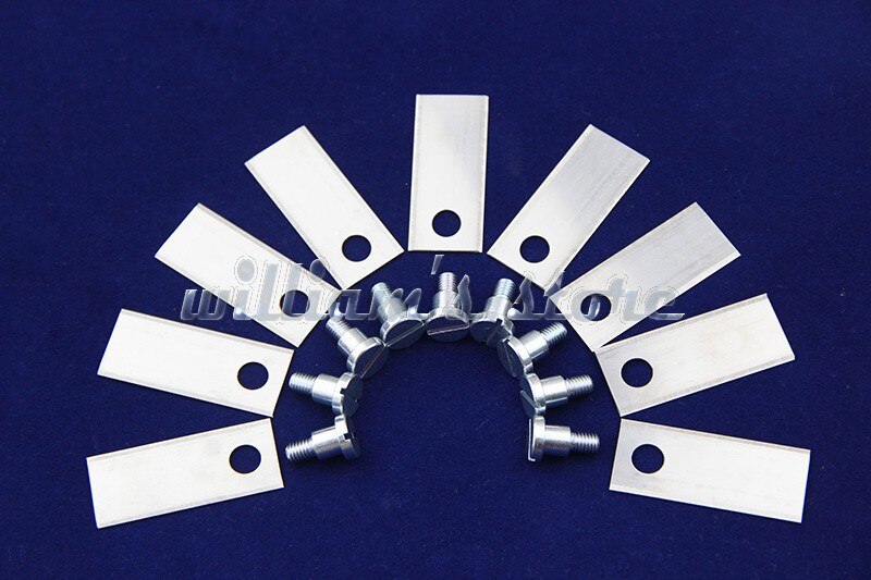 36PCS Auto Mower Blades for Bigmow Replacement Blades Robot Mower Blade L42*W17.5*T0.6mm
