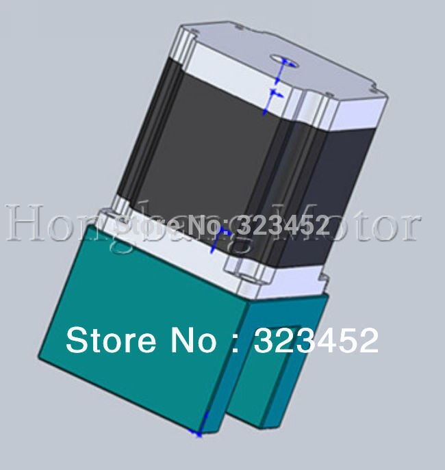 NEMA 23 stepper motor mounts bracket, the installation Block