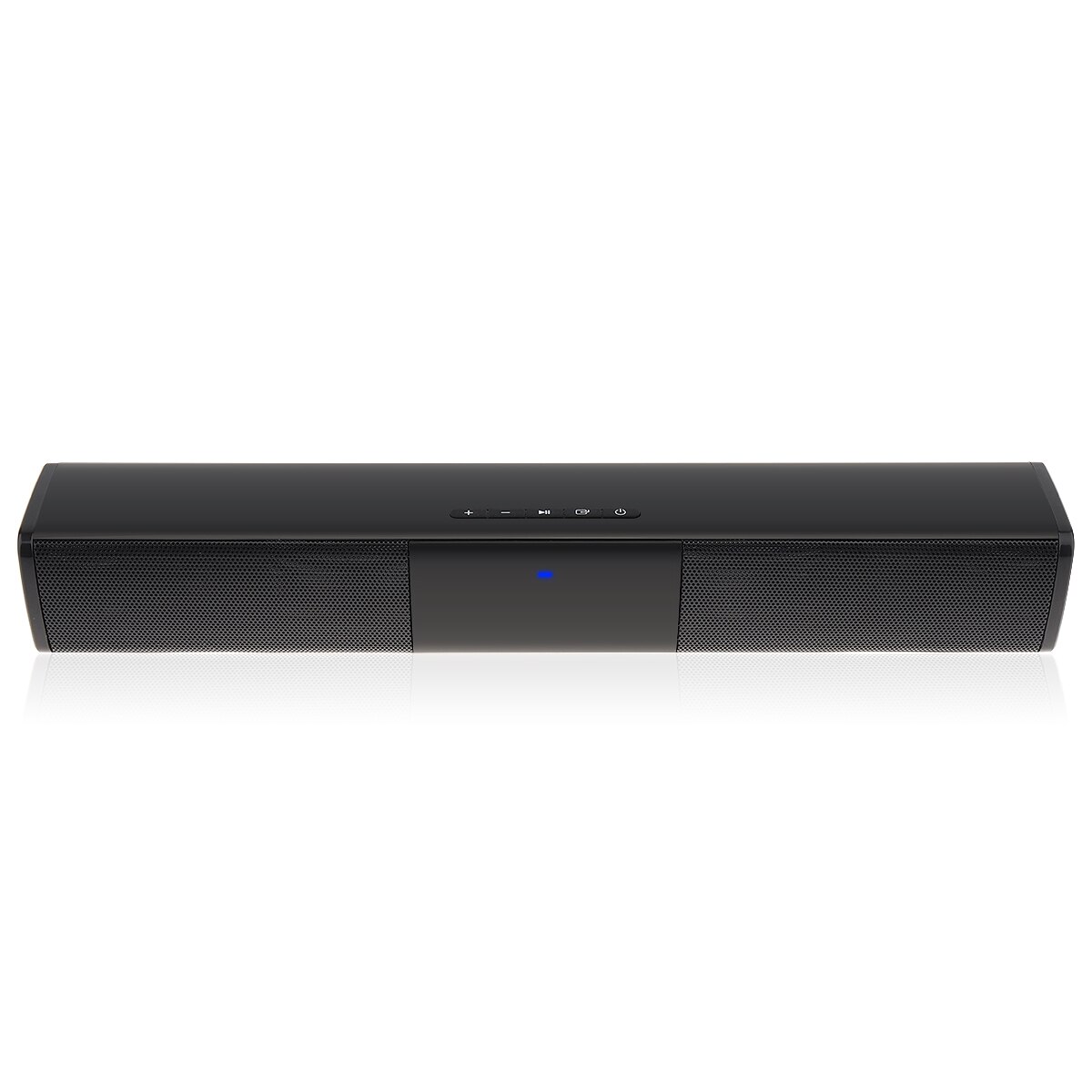 BS-28A Portable Multi-Function Bluetooth Soundbar Speaker with 2 Full Range Horns Support TF Card FM function for PC/TV