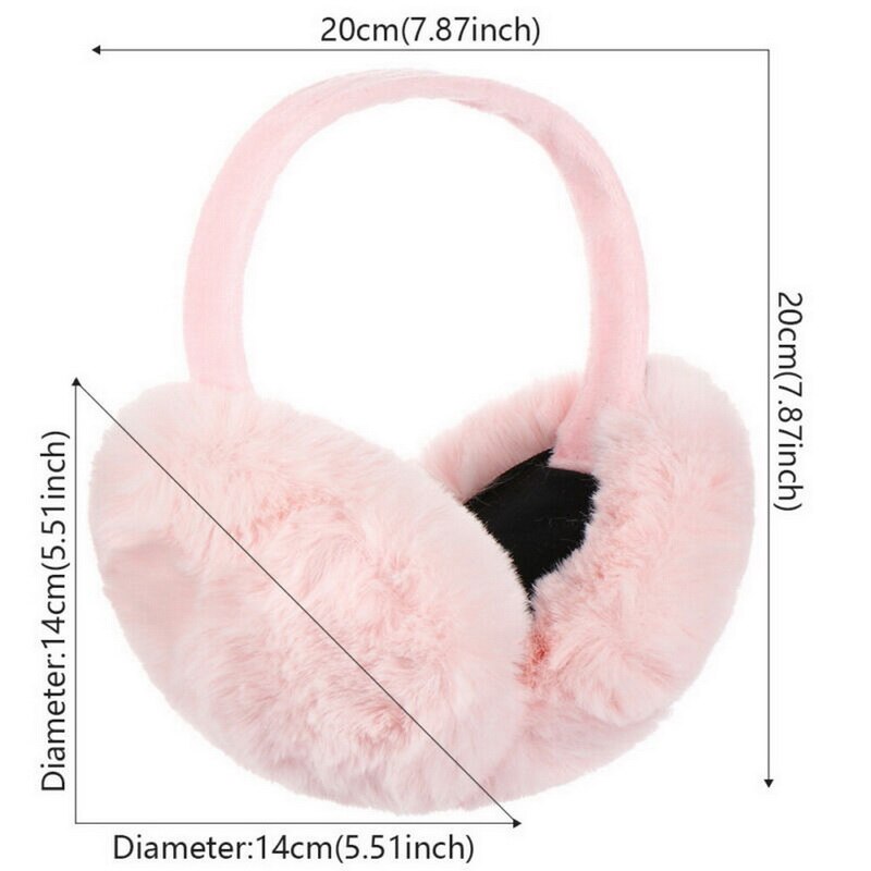 Vertvie-orejeras grandes y cálidas Unisex, orejeras clásicas de Color sólido para adultos y niños, orejera de piel cómoda para invierno