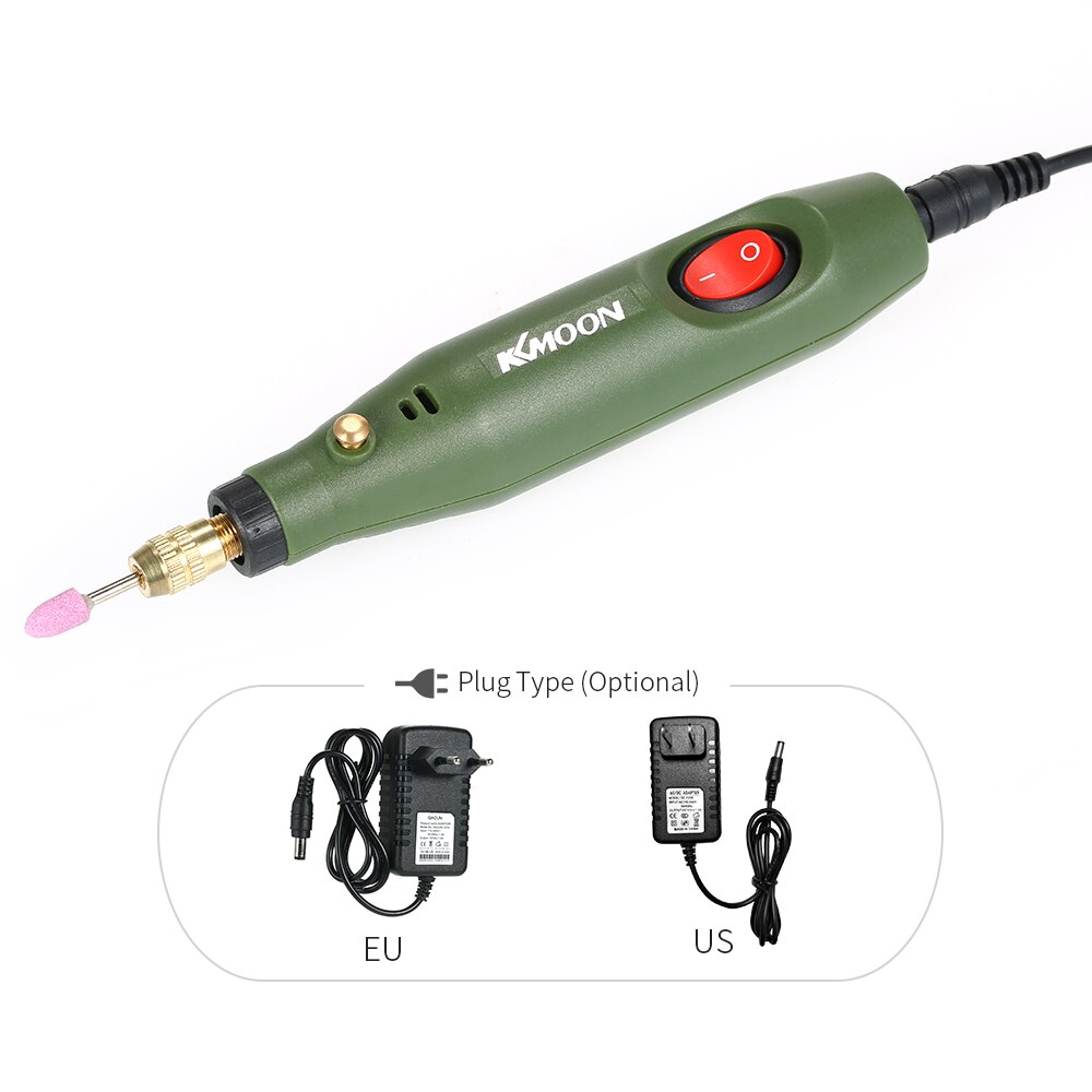 DC12V US Multi-functional Mini Electric Grinder Set Electric Drill Grinding Rotary Tool Kit for Milling Polishing Engraving