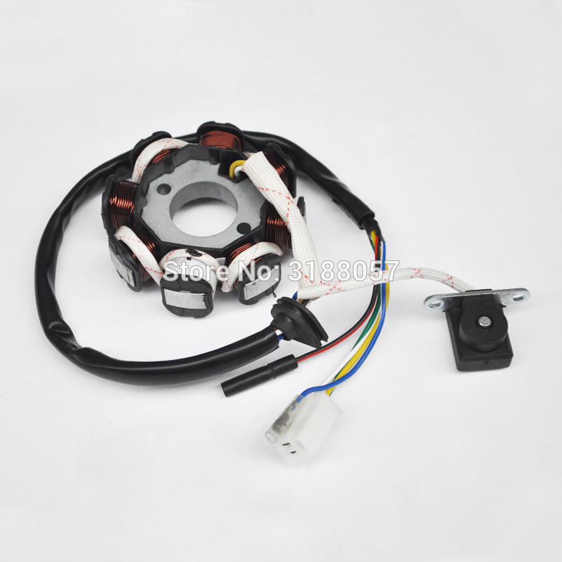 8 Coil 5 wires AC Ignition Stator Magneto For GY6 50cc Scooter Moped ATV Go Kart Scooter JCL Taotao